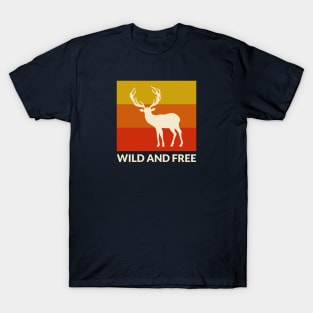 Wild and Free Retro Deer T-Shirt